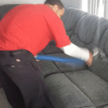 Upholstery cleaning work by Manny's Carpet